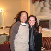 Jennifer with the Legendary Smokey Robinson after their performance at the Holiday Star Theater