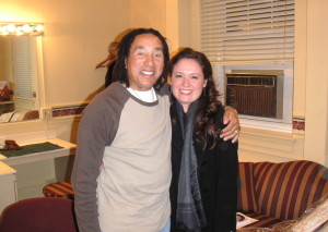 Jennifer with the Legendary Smokey Robinson after their performance at the Holiday Star Theater
